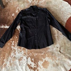 NWOT Authentic Black Gucci Military Style Shirt